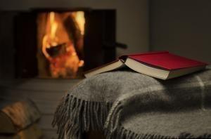 Book in front of an open fire - plan your downtime